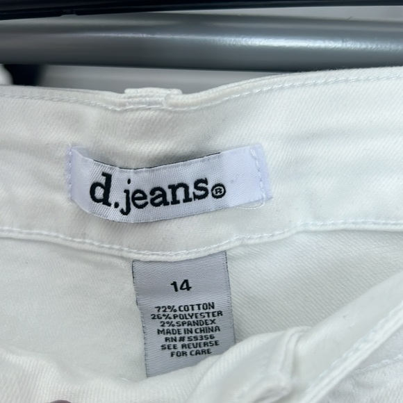d. jeans White High Waist ankle jeans size 14 NWT - Picture 3 of 8